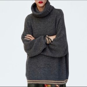 ZARA women’s oversized roll neck sweater